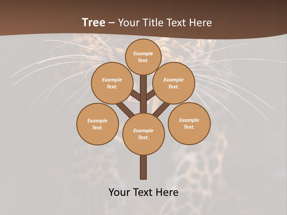 Africa Speed Tiger PowerPoint Template