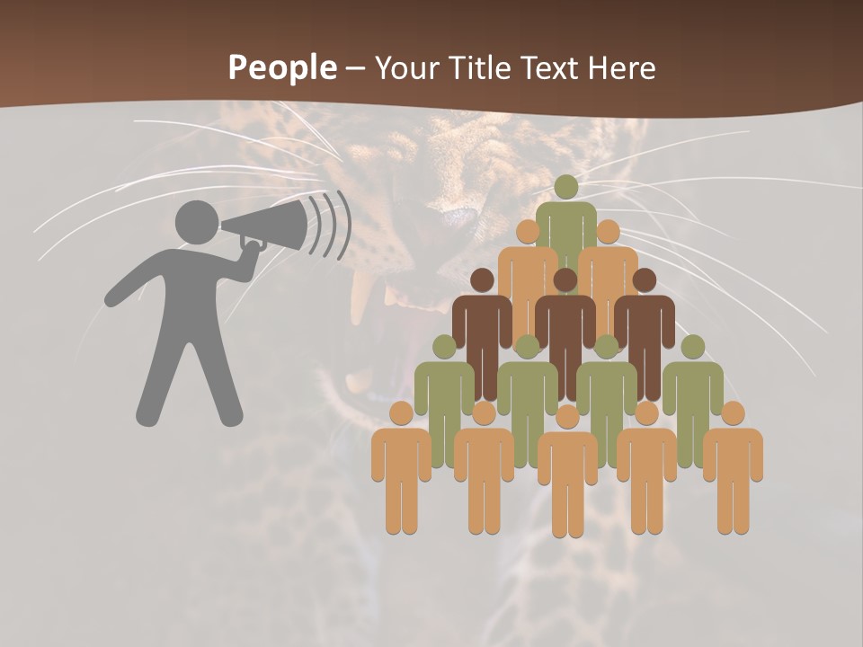 Africa Speed Tiger PowerPoint Template