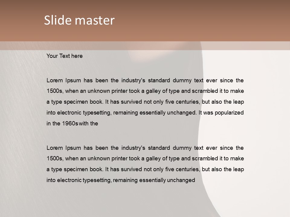 Beauty White Girl PowerPoint Template