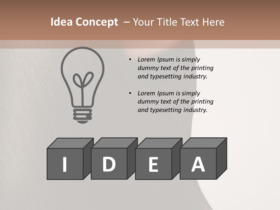 Beauty White Girl PowerPoint Template