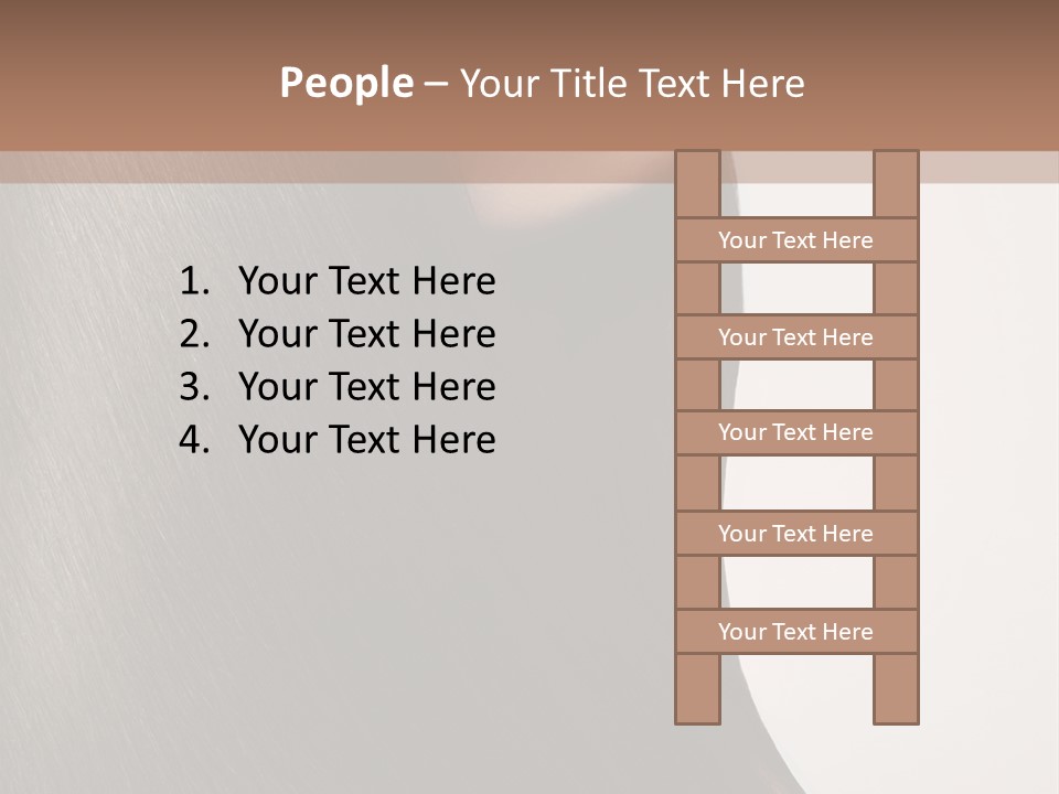 Beauty White Girl PowerPoint Template