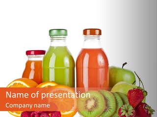 Fruit Juicy Container PowerPoint Template