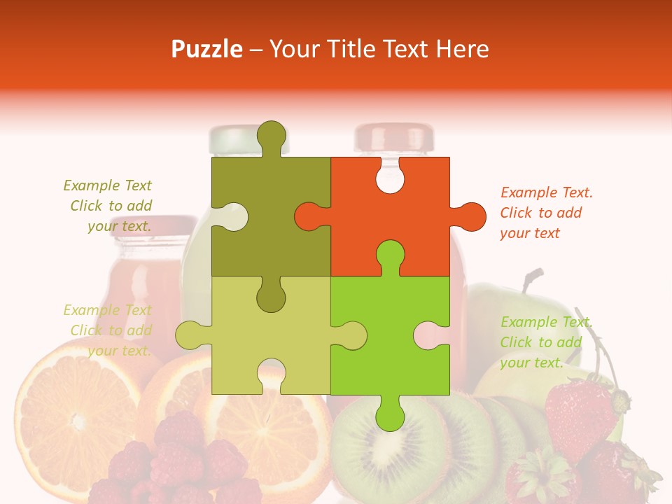 Fruit Juicy Container PowerPoint Template