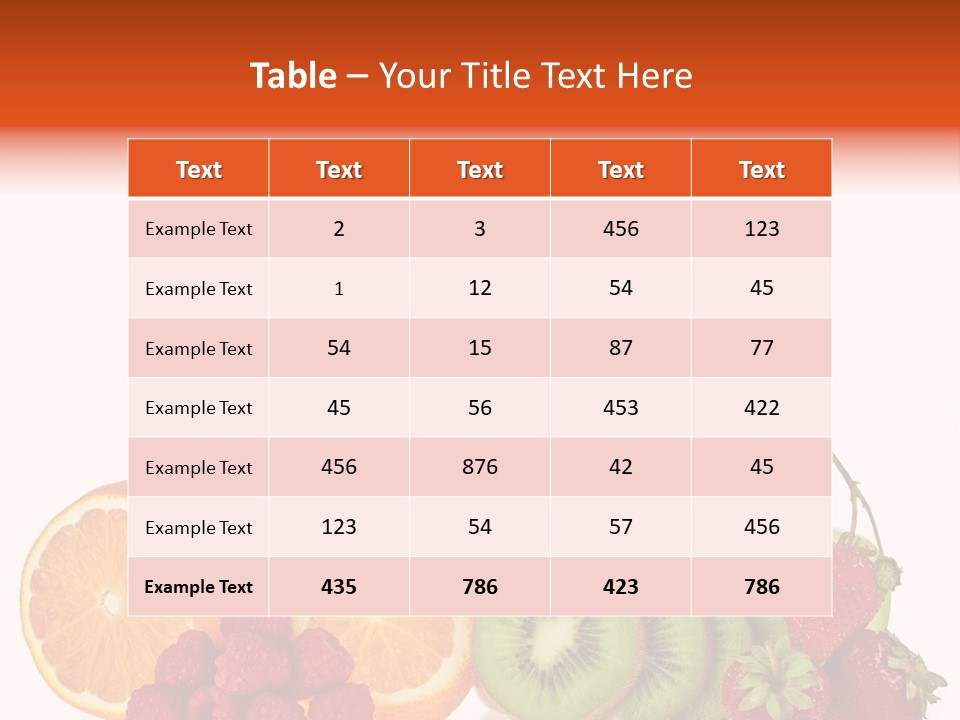 Fruit Juicy Container PowerPoint Template