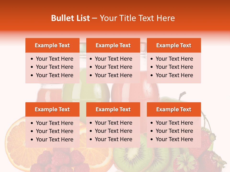 Fruit Juicy Container PowerPoint Template