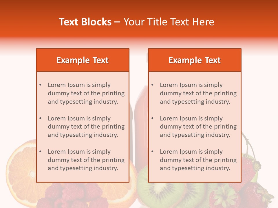 Fruit Juicy Container PowerPoint Template