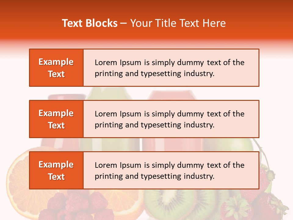 Fruit Juicy Container PowerPoint Template