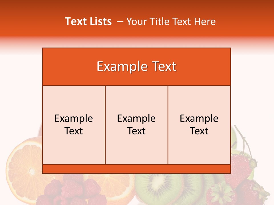 Fruit Juicy Container PowerPoint Template