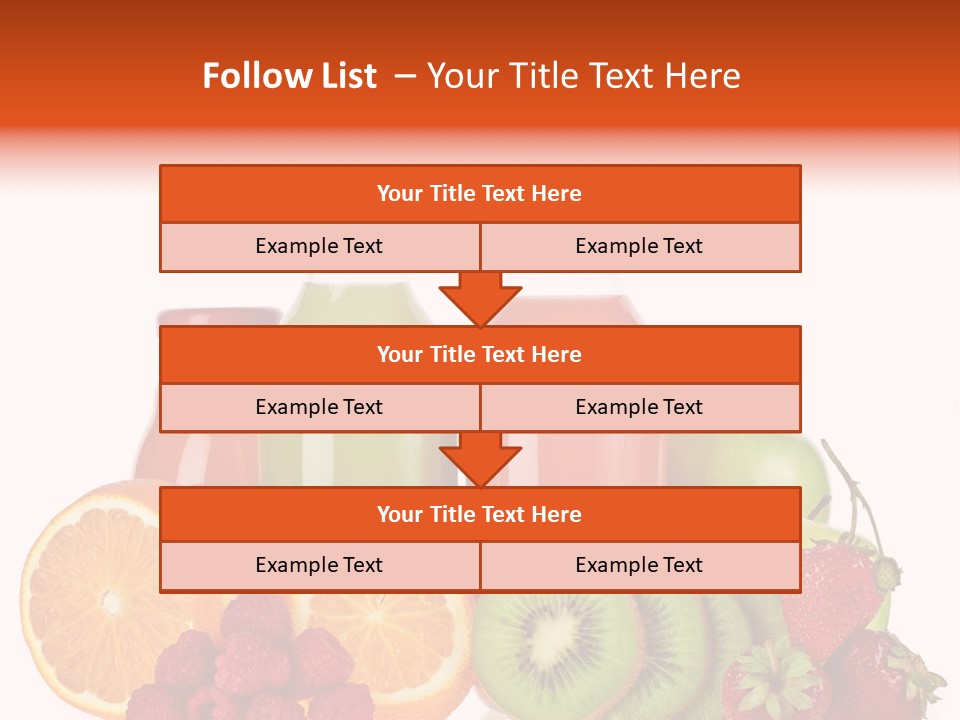 Fruit Juicy Container PowerPoint Template