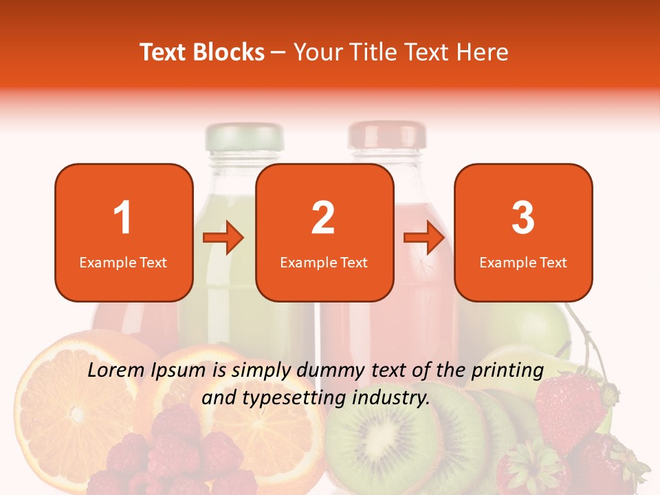 Fruit Juicy Container PowerPoint Template