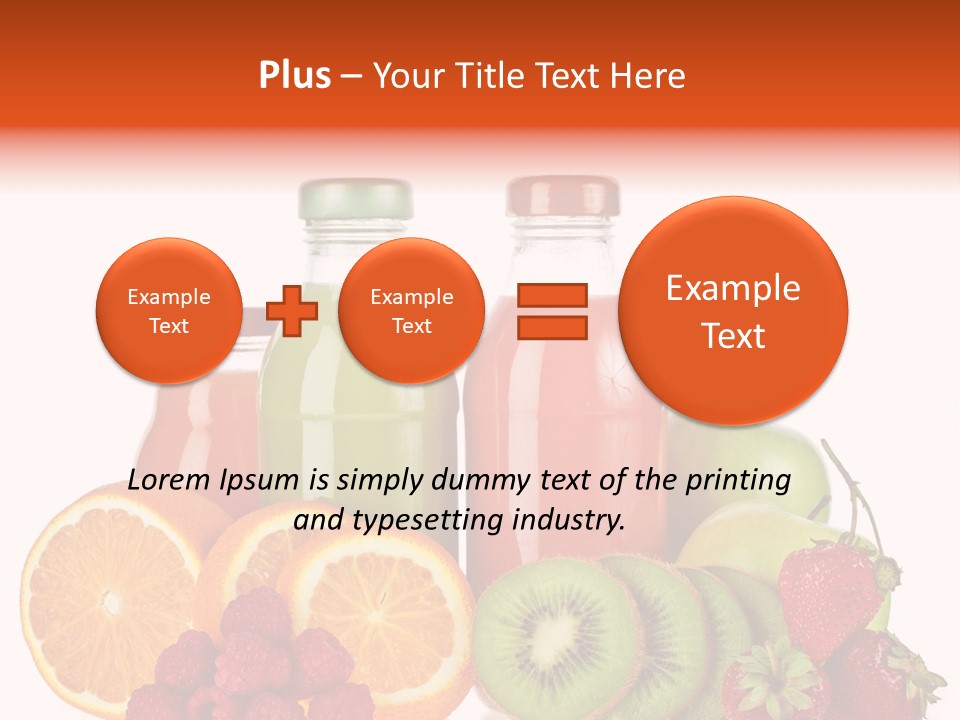 Fruit Juicy Container PowerPoint Template