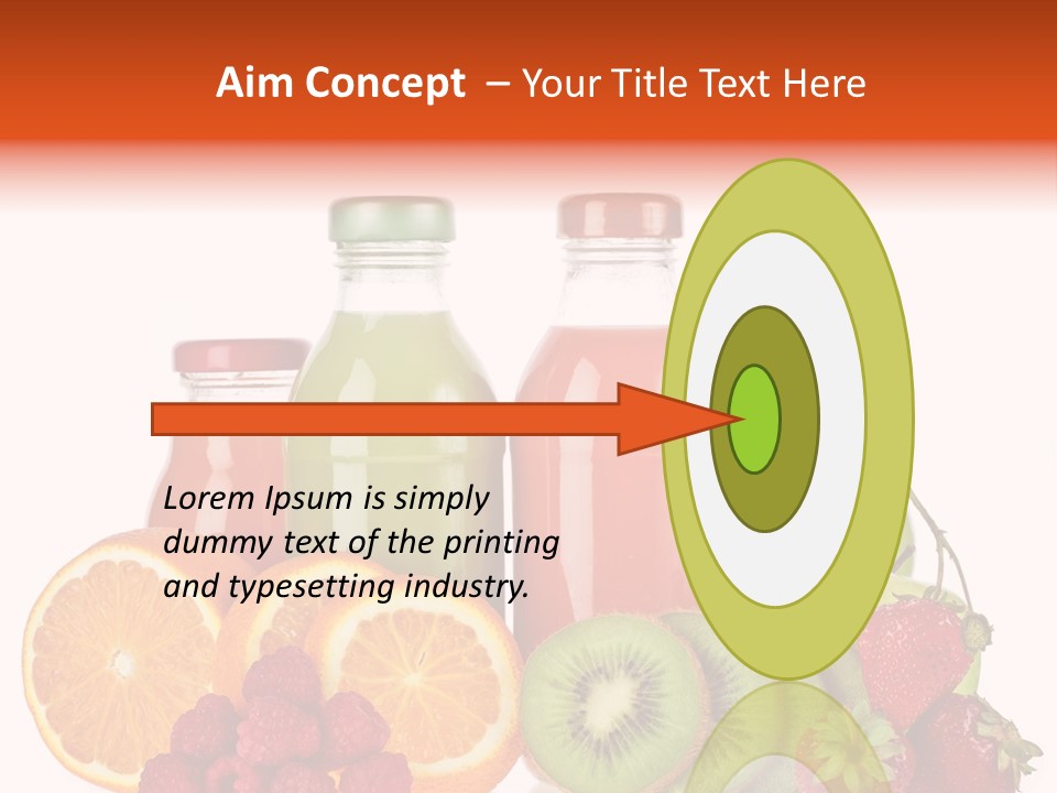 Fruit Juicy Container PowerPoint Template