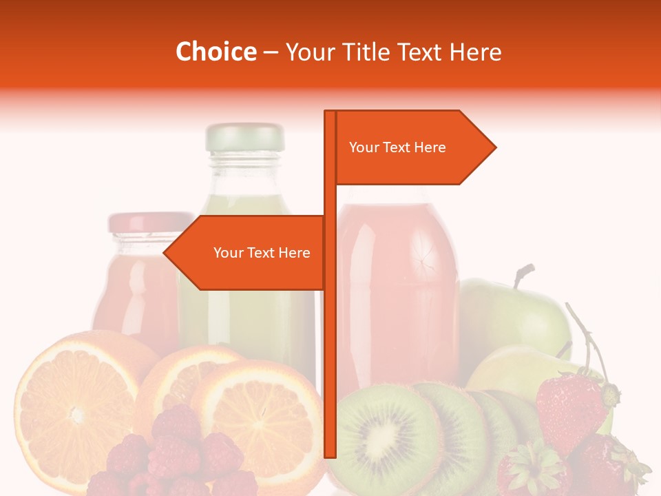 Fruit Juicy Container PowerPoint Template