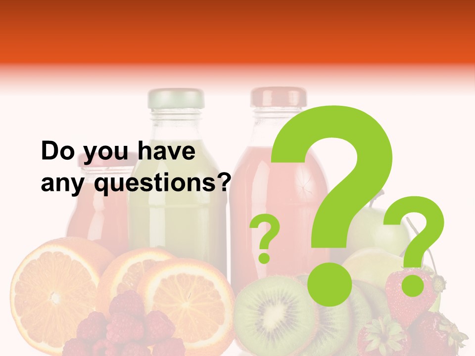 Fruit Juicy Container PowerPoint Template