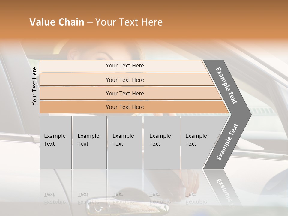Woman Driving Automobile PowerPoint Template