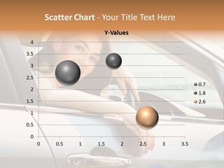 Woman Driving Automobile PowerPoint Template