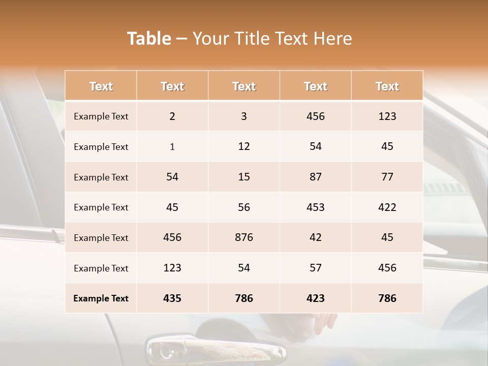 Woman Driving Automobile PowerPoint Template