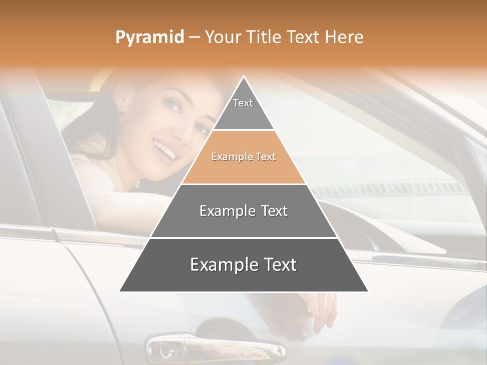 Woman Driving Automobile PowerPoint Template