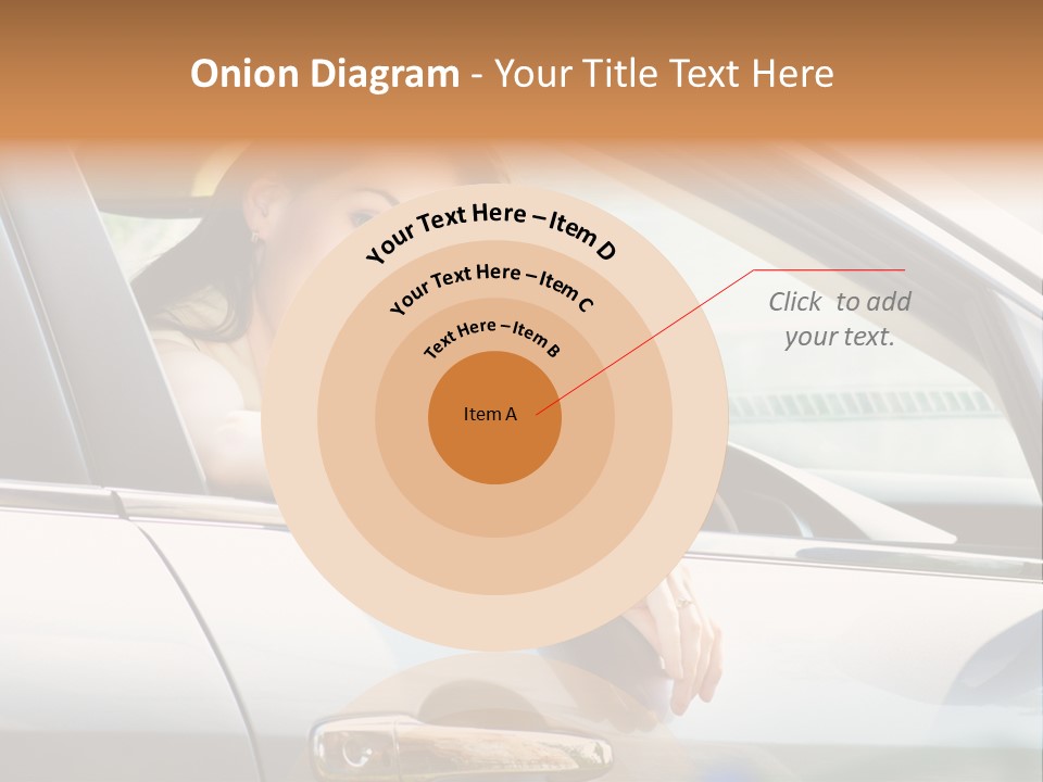 Woman Driving Automobile PowerPoint Template