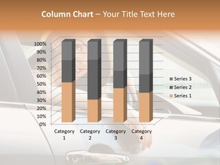 Woman Driving Automobile PowerPoint Template