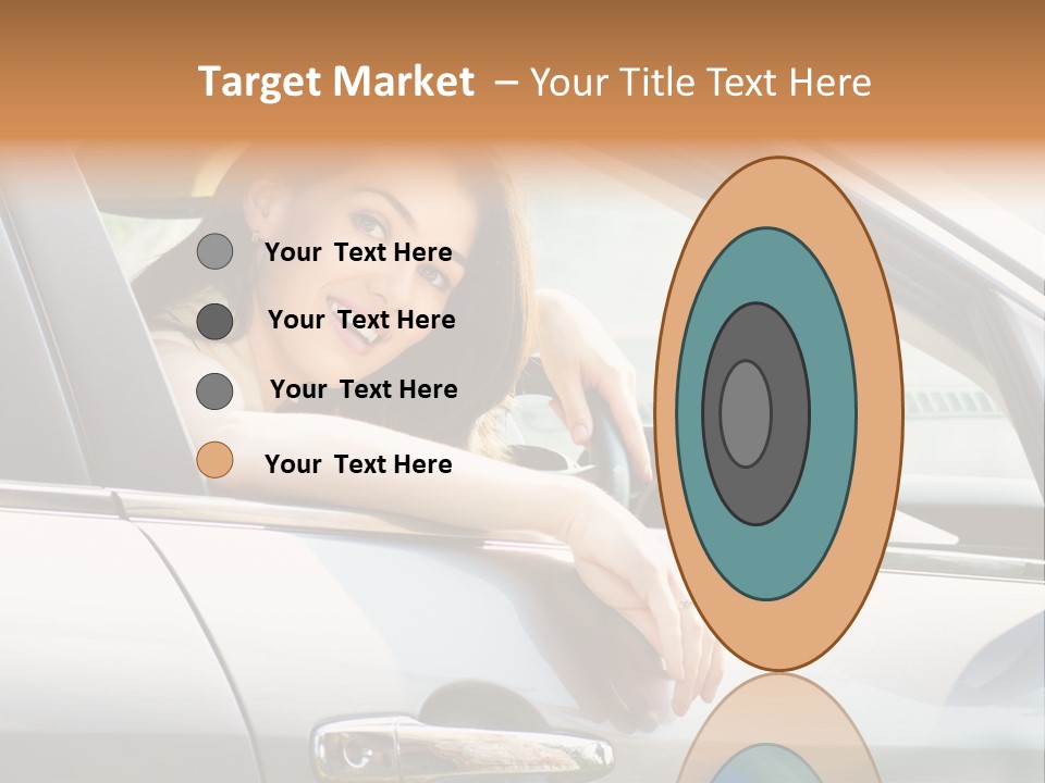 Woman Driving Automobile PowerPoint Template