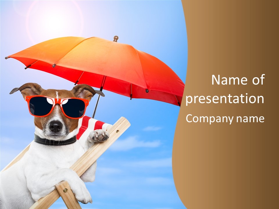 Blank Summer Tropical PowerPoint Template