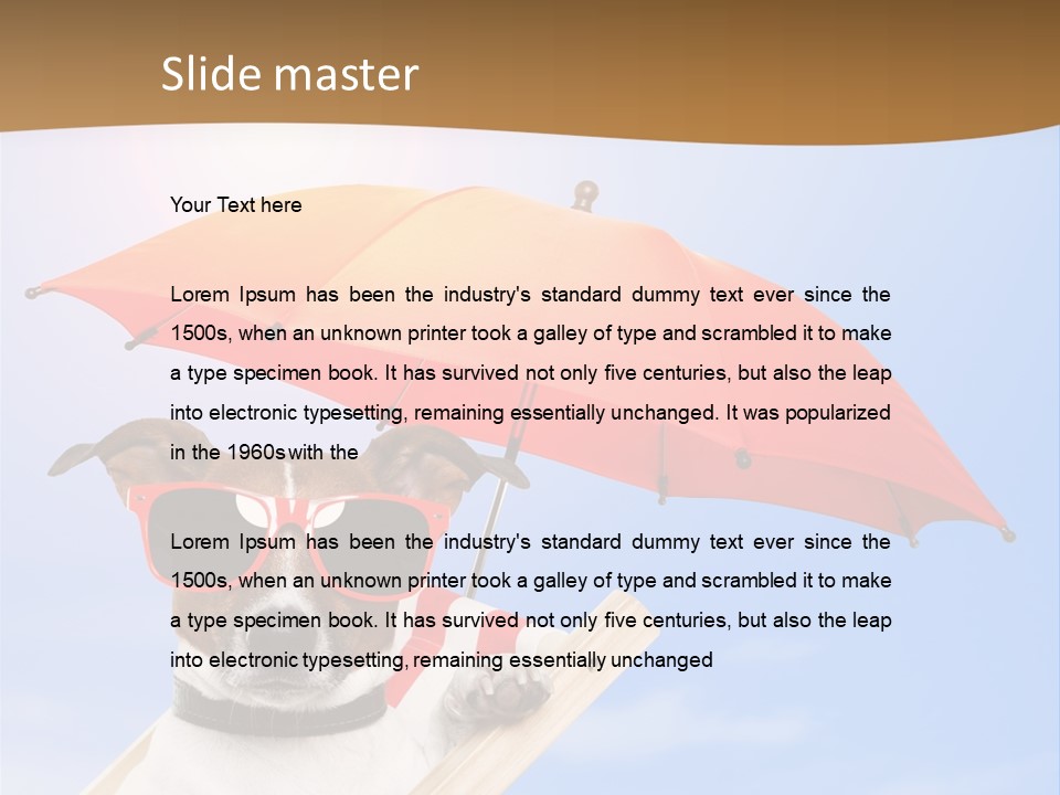 Blank Summer Tropical PowerPoint Template