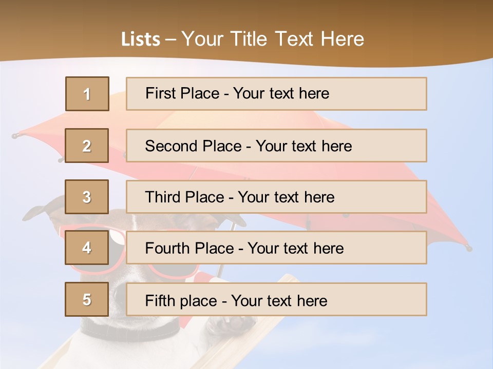 Blank Summer Tropical PowerPoint Template