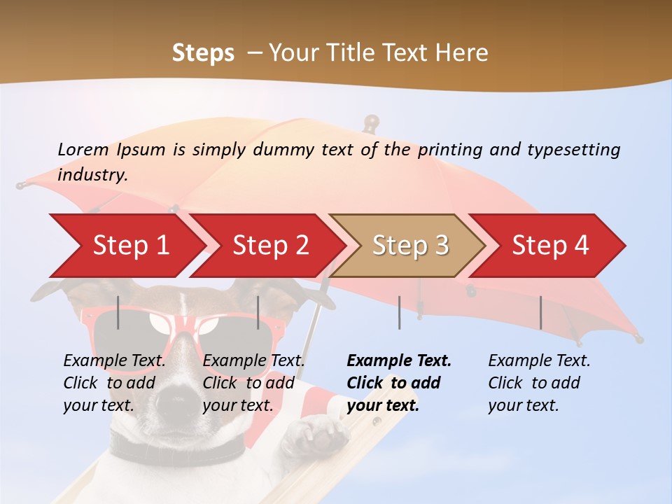Blank Summer Tropical PowerPoint Template