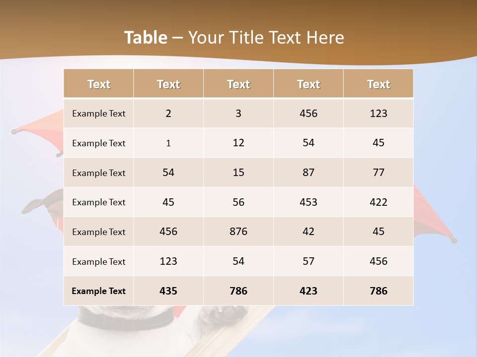 Blank Summer Tropical PowerPoint Template