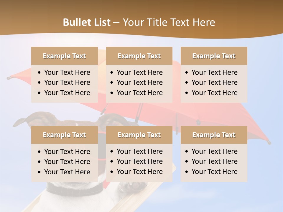 Blank Summer Tropical PowerPoint Template
