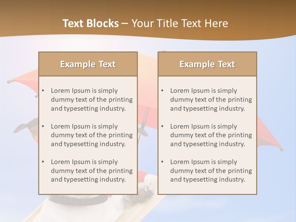 Blank Summer Tropical PowerPoint Template
