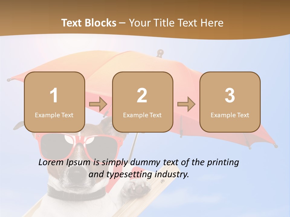 Blank Summer Tropical PowerPoint Template