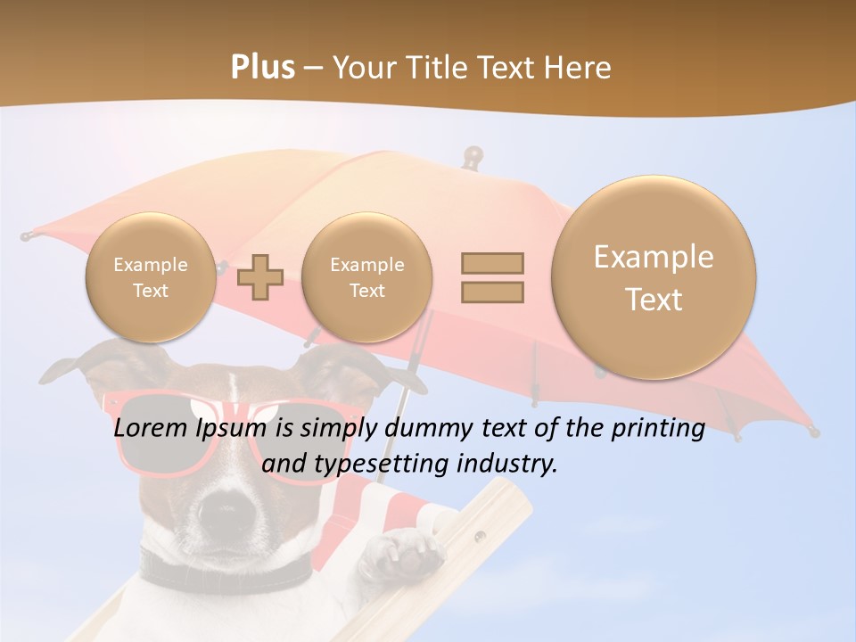 Blank Summer Tropical PowerPoint Template