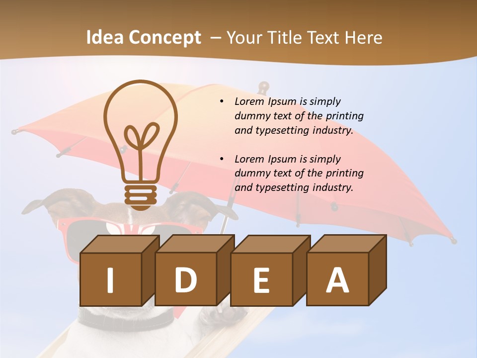 Blank Summer Tropical PowerPoint Template