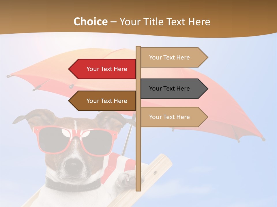 Blank Summer Tropical PowerPoint Template