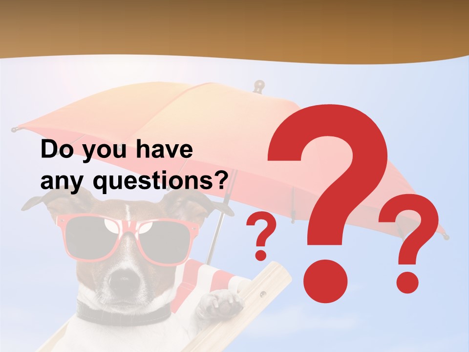 Blank Summer Tropical PowerPoint Template