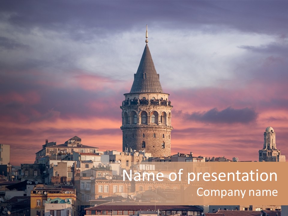 Genoese History Tourist PowerPoint Template