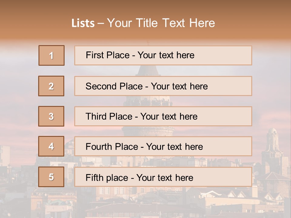 Genoese History Tourist PowerPoint Template