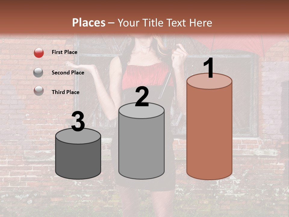 Cheerful Beauty Chick PowerPoint Template