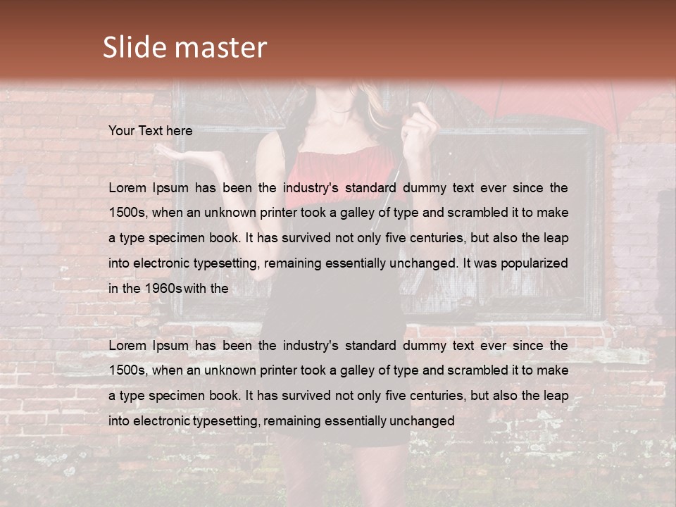 Cheerful Beauty Chick PowerPoint Template