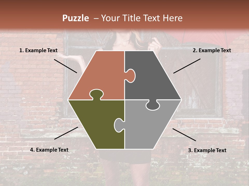 Cheerful Beauty Chick PowerPoint Template