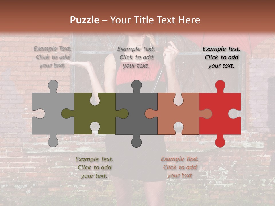 Cheerful Beauty Chick PowerPoint Template