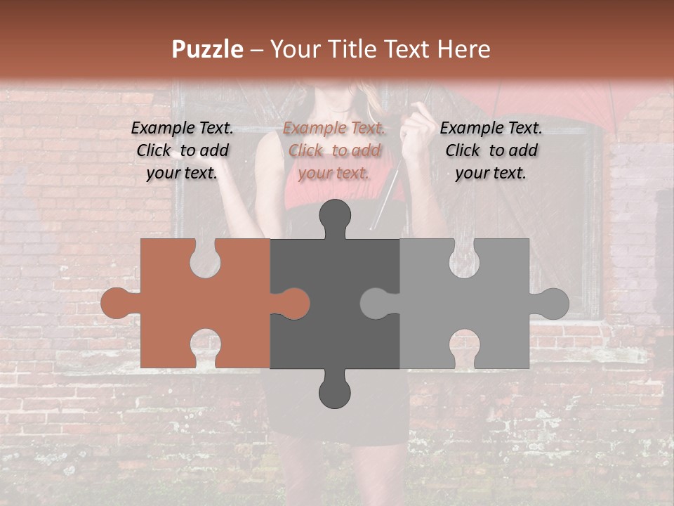 Cheerful Beauty Chick PowerPoint Template