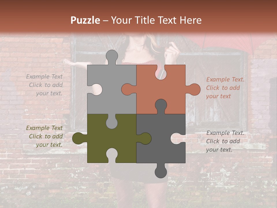 Cheerful Beauty Chick PowerPoint Template