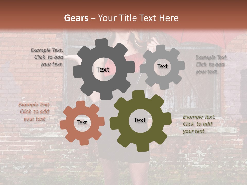 Cheerful Beauty Chick PowerPoint Template