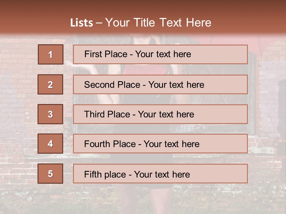 Cheerful Beauty Chick PowerPoint Template