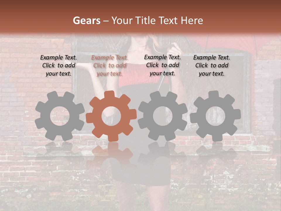 Cheerful Beauty Chick PowerPoint Template