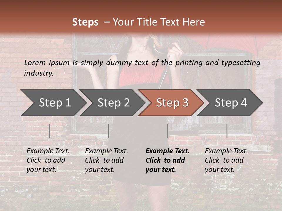 Cheerful Beauty Chick PowerPoint Template