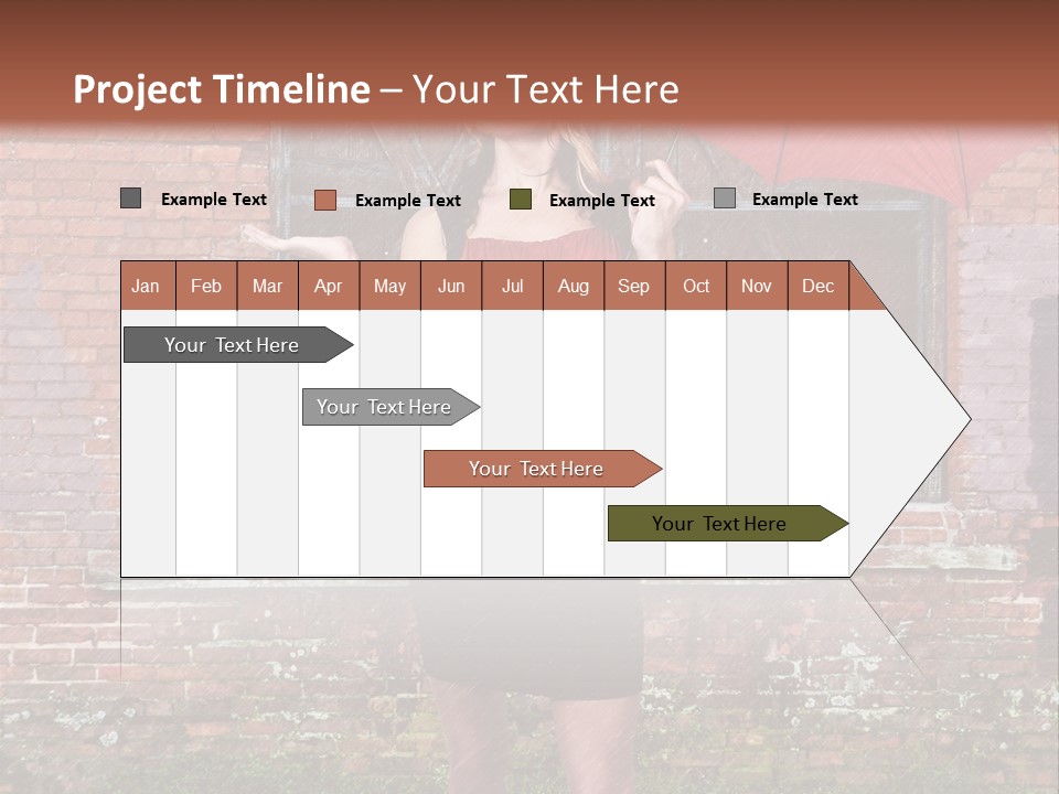 Cheerful Beauty Chick PowerPoint Template